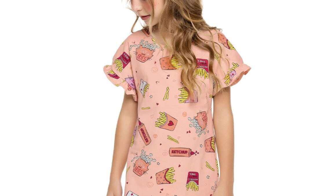 Camisola Infantil Feminina Snacks Trick Nick Rosa por apenas 22,98